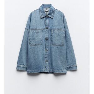 Zara oversized denim jacket